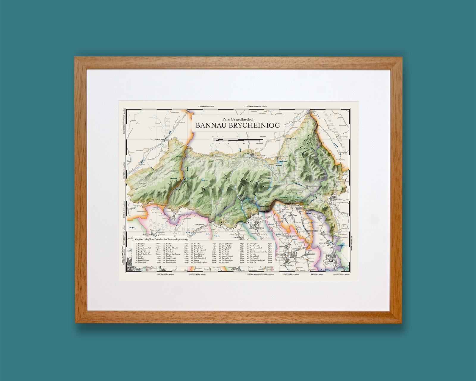 Bannau Brycheiniog (Brecon Beacons) Welsh Language Map - Image 7