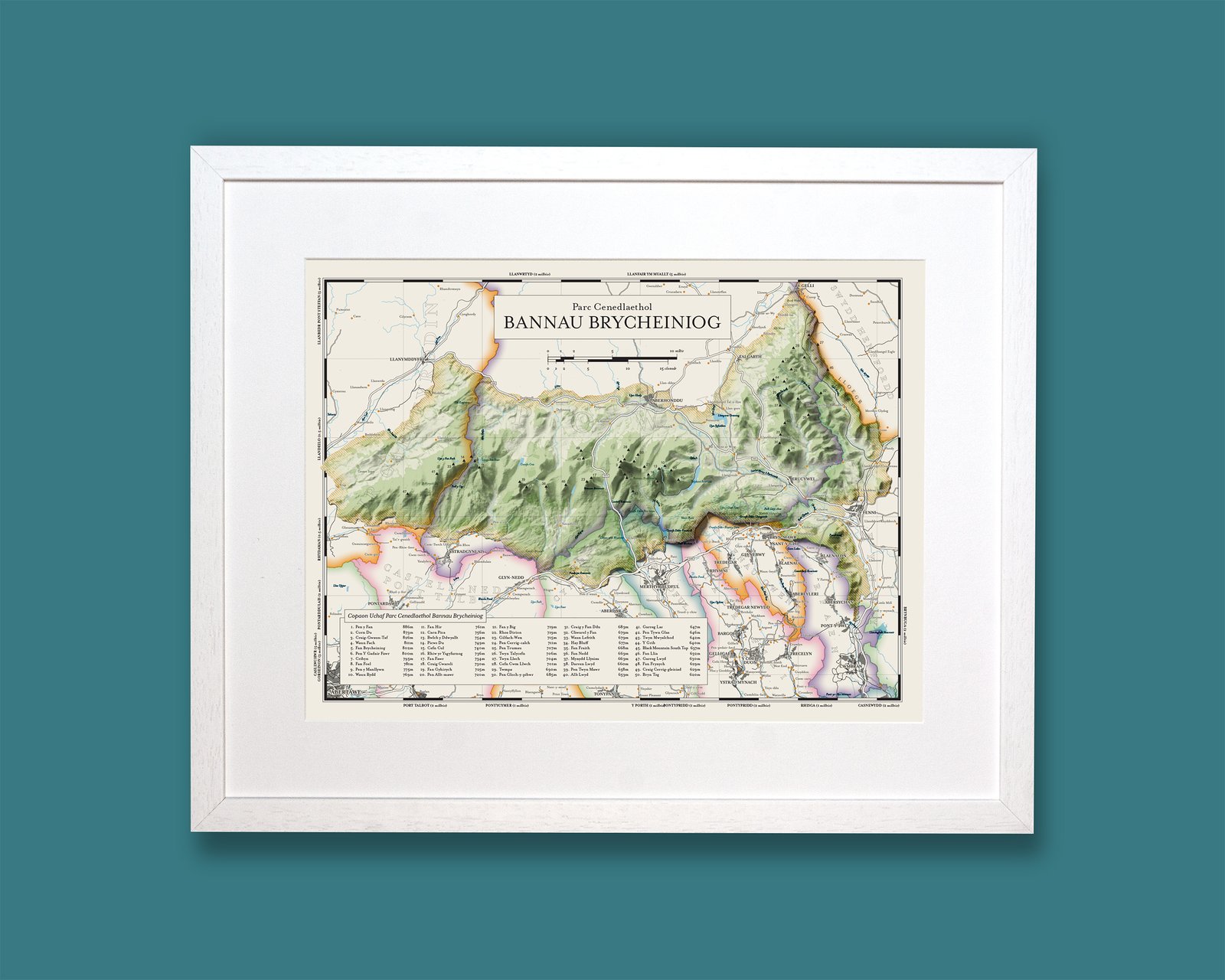Bannau Brycheiniog (Brecon Beacons) Welsh Language Map - Image 6
