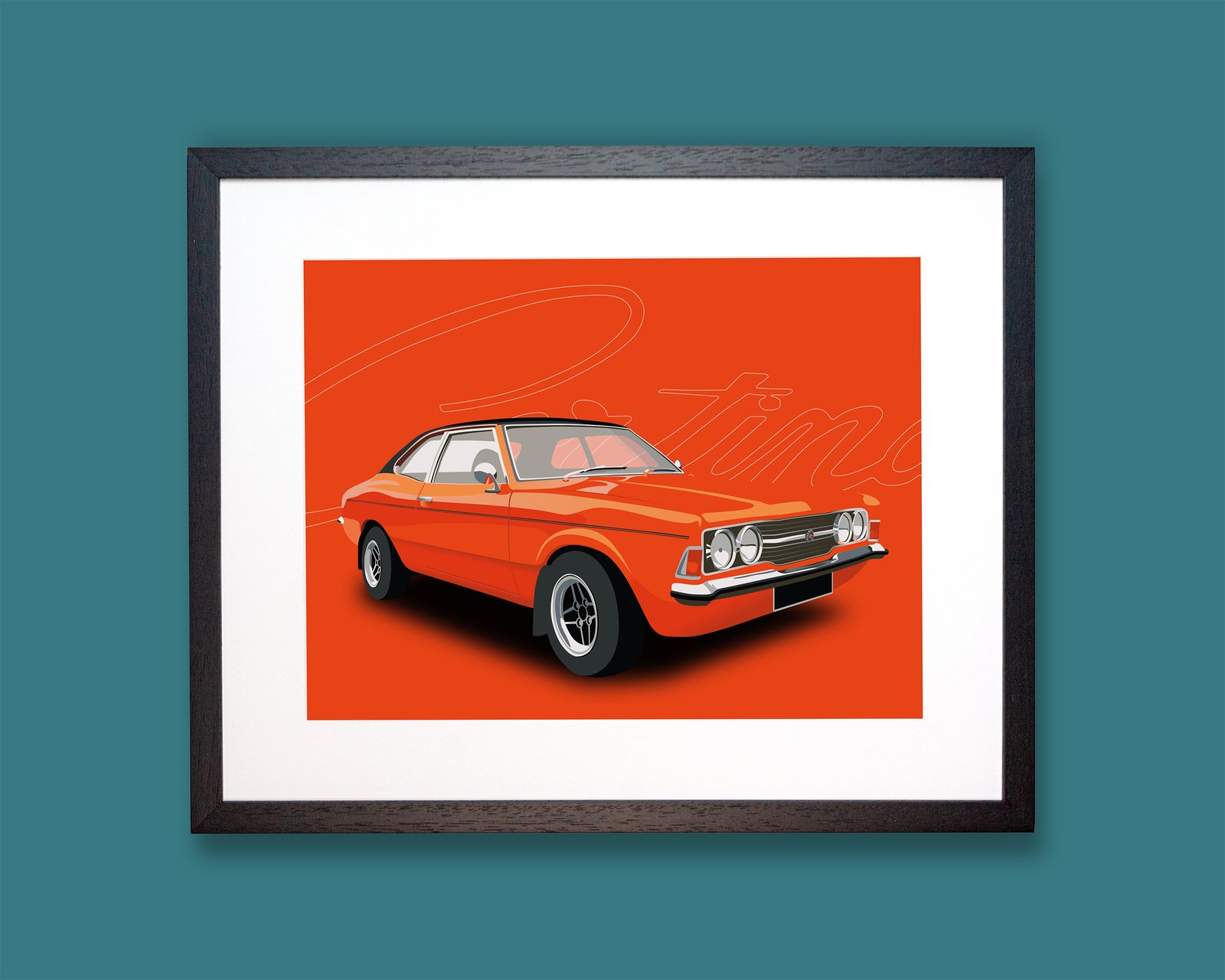 Ford Cortina Mk3 GT Orange