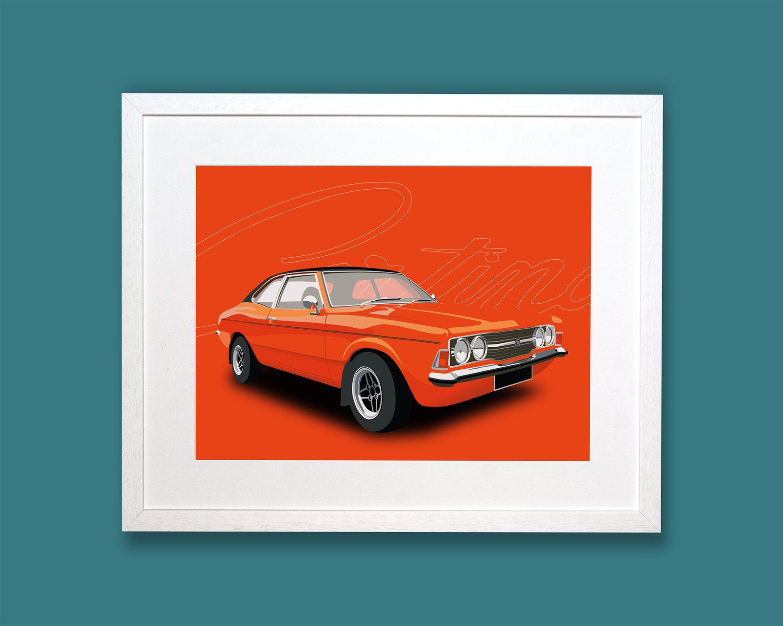 Ford Cortina Mk3 GT Orange - Image 2