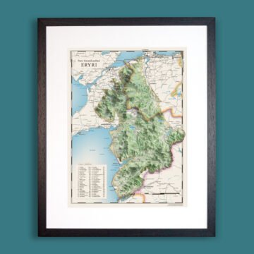 Eryri (Snowdonia): Welsh Language Map
