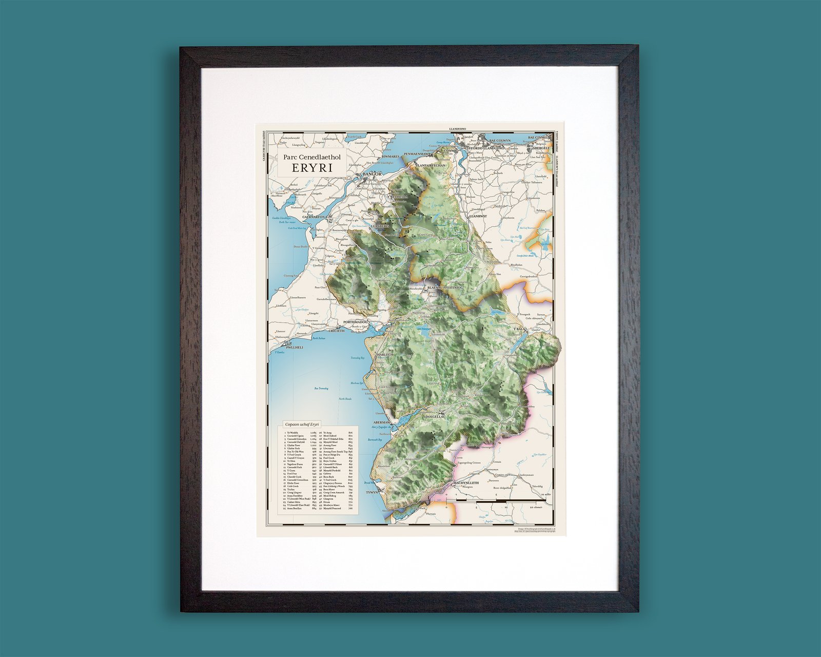 Eryri (Snowdonia): Welsh Language Map